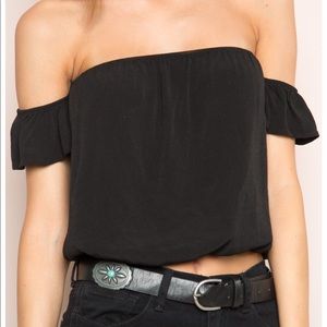 Brandy Melville Off-The-Shoulder Crop Top